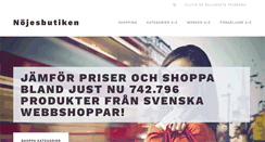 Desktop Screenshot of nojesbutiken.se